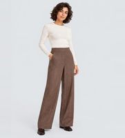 essentiel antwerp para mujer kelline2 pantalon pierna ancha kelline2 marron 34 casual poliester reciclado