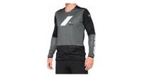 camiseta 100  r core x carbon   negro