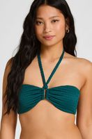 hunkemoller top de bikini bandeau st kitts verde