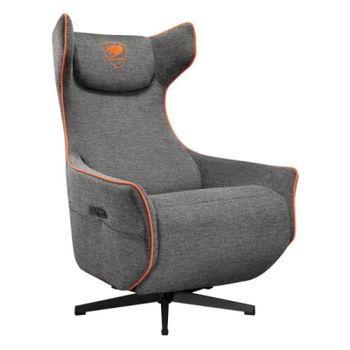 Sofá gaming COUGAR Magus Gray 150kg respaldo ajustable acolchado gris reposacabezas