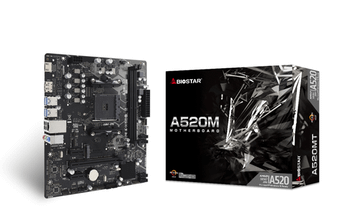 Placa AMD BIOSTAR A520MT AM4 M.2 HDMI DP USB-C interno