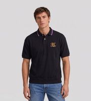 polo ralph lauren para hombre 710b28617004 polo relaxed fit crest negro s casual algodon manga corta