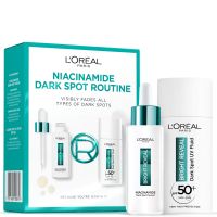 loreal paris bright reveal niacinamide dark spot set with serum and uv fluid spf50