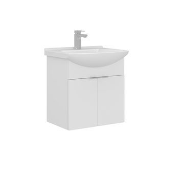 Mueble Para Lavabo  - 55 X 50 X 58 Cm - Blanco