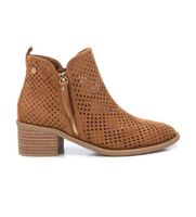 xti para mujer 14396102-camel botines de piel 143961 marron 41 5 a 8cm cremallera casual