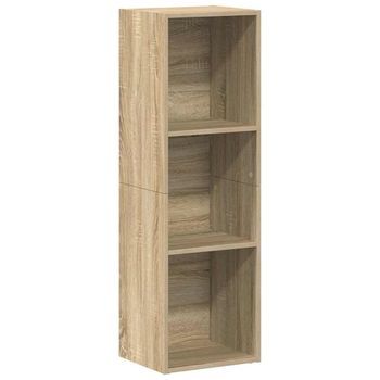 Estantería Libros/mueble Tv | Mueble De Salón | Gabinete De Tv Contrachapada Roble 36x30x114 Cm
