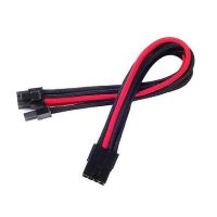 silverstone pp07-pcibr cable extensor de alimentacion 8 pin a pci-e 62 pin 25cm negrorojo