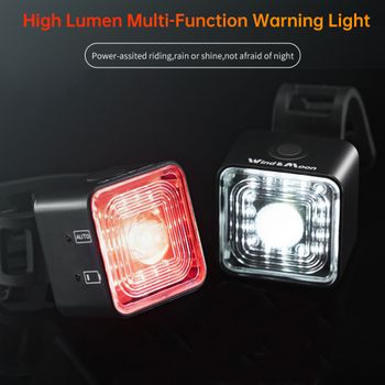 Luz trasera inteligente para bicicleta, luz trasera de arranque automático, freno IPX6, resistente al agua, carga USB, luz trasera LED para bicicleta de 120LM