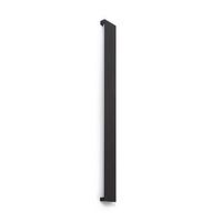 aplique de pared exterior led 30w aluminio bathen negro