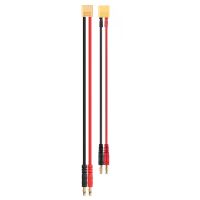 cable de silicona con enchufe xt60 macho de 22 cm y enchufe banana de 40 mm calibre 1214awg para cargador b6ac