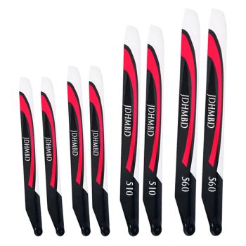 JDHMBD Cuchilla principal de fibra de carbono para helicóptero 86/95/105/360/380/510/560mm para piezas de helicóptero AL