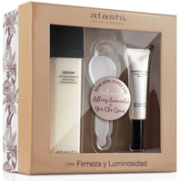 atashi serum lifting 50 ml  contorno de ojos antifatiga 15 ml  gua sha spoon