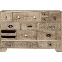 comoda madera 14 cajones 1155 x 35cm