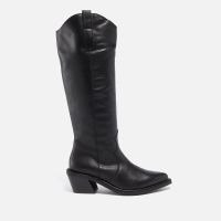 alohas womens mount leather knee high western boots - uk 35