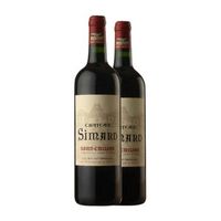 chateau simard vino tinto bordeaux crianza 75 cl 14 vol pack de 2 unidades