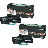 lexmark x463x11g black extra high capacity original toners twin pack 2 pack