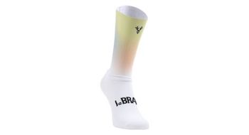 Par de calcetines lebram race aero amarillo azul