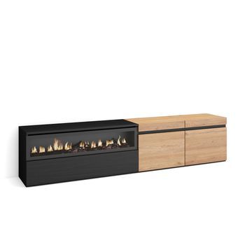 Mueble Tv, Televisión, Muebles De Salón, Almacenaje, 200x45x35cm, Para Tv Hasta 80