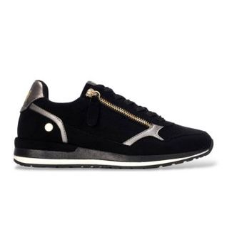 Xti para mujer. 14636803-NEGRO Zapatillas 146368 negro (36), 3 a 5cm, Cordones, Cremallera, Casual
