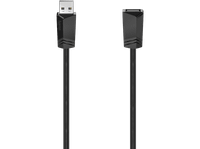 alargador usb - hama 00200620 3 m 20 480 mbits entrada usb-a salida negro
