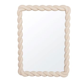 Espejo rectangular beige 70x100 cm