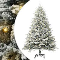 arbol de navidad artificial pre-iluminado verde 180 cm pvc y pe vidaxl