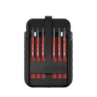 wiha juego de bits slimbit electric torx torx plus dde 15 unid incl cajas de slimbits y clip 43161