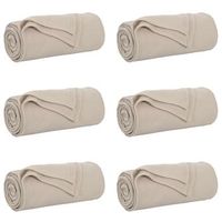 mantitas de sofa 6 uds beige 270 x 240 cm 508 kg lana vidaxl