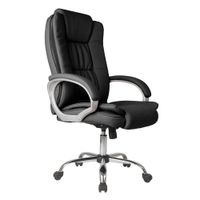 sillon de oficina elevable y reclinable piel sintetica color negro