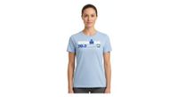 camiseta de manga corta ironman 70 3 zell am see azul cielo para mujer
