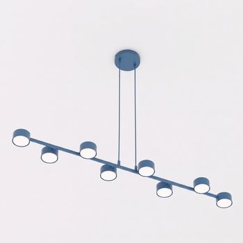 Lámpara colgante solvi azul (8 luces)
