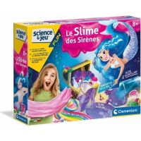 kit de slime sirena clementoni science  play con purpurina colores y aromas