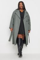 yours abrigo batin de pano gris mujer curvy y tallas grandes yours