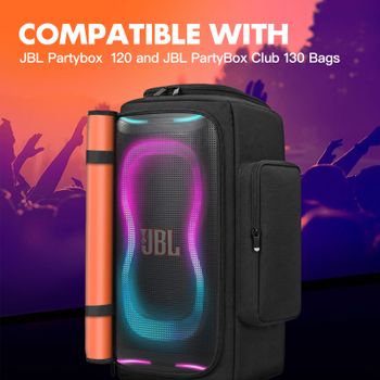 Bolsa de Almacenamiento Portátil para Altavoz JBL PartyBox 120 130 330, Bolsas Permeables al Sonido, Funda Protectora para Viajes al Aire Libre PARTYBOX 130 330