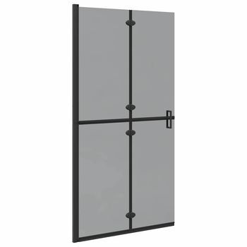 Panel De Ducha A Ras De Suelo Negro 100 X 6,5 X 190 Cm Vidaxl