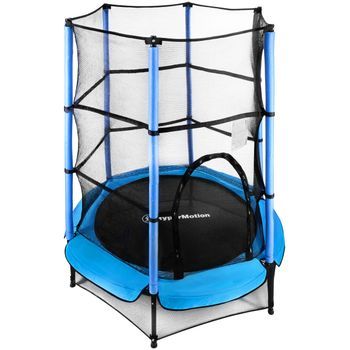 Trampolín Infantil 140 Cm Con Red De Seguridad Hypermotion Jardín Casa Niños 3-6 Años Estable