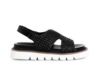 sandalias con tejido black