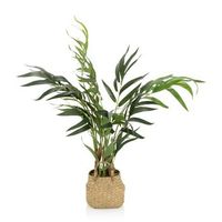 planta artificial  arbol artificial chamaedorea plastico verde hjh office