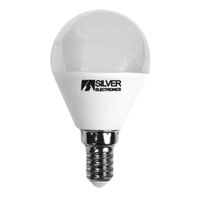 silver electronics led esferica regulable e14 5 watts blanco