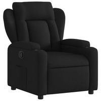 sillon reclinable de tela negro vidaxl