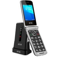 spc prince 4g telefono movil para mayores con teclas grandes y boton sos negro