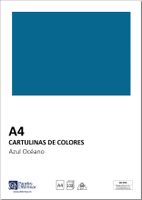distrimar dct05 - paquete de 100 cartulinas a4 180 grm2 color azul oceano