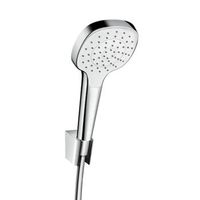 set de soporte de ducha hansgrohe croma select e 1jet con flexo de ducha 125 cm 26424400