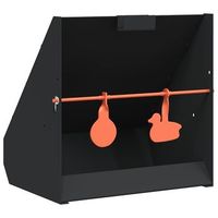 caja recogebalines negro 31 x 23 x 315 cm acero vidaxl
