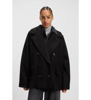boss para mujer 50548664 abrigo cabani negro 50 casual poliester