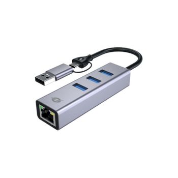 Adaptador de red USB-C a Gigabit Conceptronic ABBY25G Alámbrico Gris