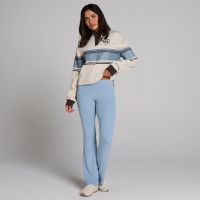 mp womens sgs striped boxy cropped sweatshirt - sand - m