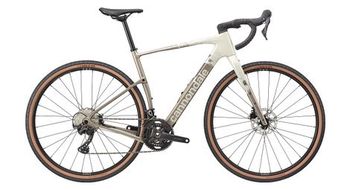 Bicicleta de gravel cannondale topstone carbon 3 shimano grx 2x12v 700 mm beige