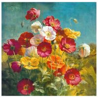 cuadro lienzo - flores silvestres - 60x60cm