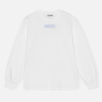 Ganni Future Rose Cotton-Jersey T-shirt - S